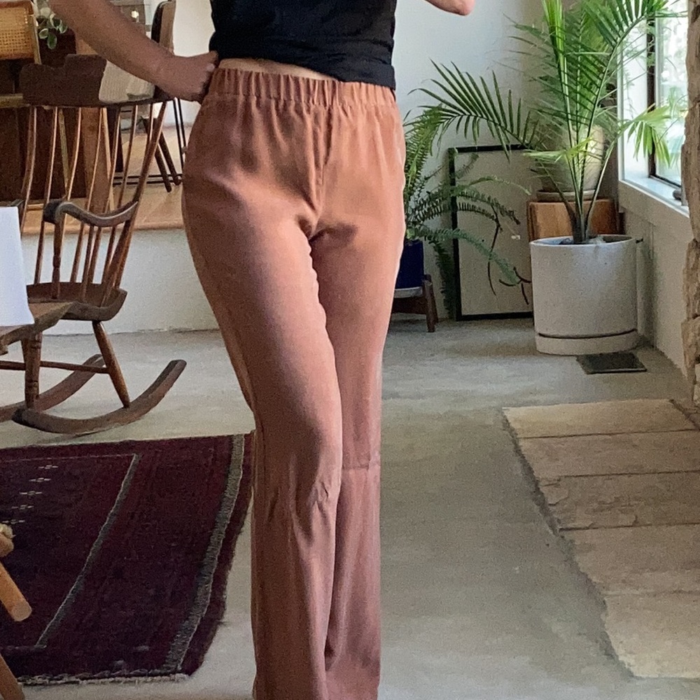 NWOT Silk pants. High waist.